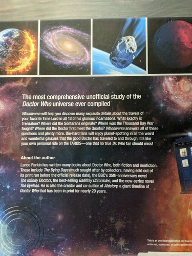 Dr. Who Planet-by-Planet Guide Book Universe Time Lord Travels Hardcover Book - Imagen 3 de 12