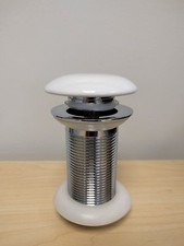 BELOFAY Basin Sink Waste Plug Full  Unslotted Click Clack Pop Up Push Button