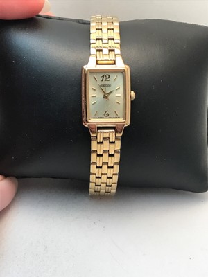 Seiko SXGL62 Women's Champagne Dial Gold-Tone Stainless Steel Dress Watch-H77 29665132895 | eBay
