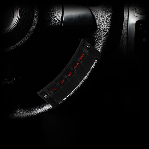 For GPS Stereo Radio LED Wireless Remote Control Car Steering Wheel Button Blag - Picture 4 of 14