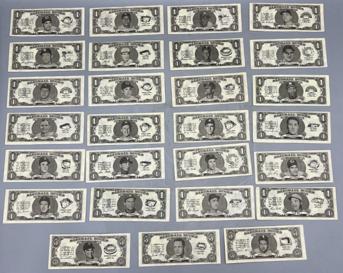 1962 Vintage 27 Topps Baseball Bucks Frank Lary Camilo Pascual Early Wynn $1 $5