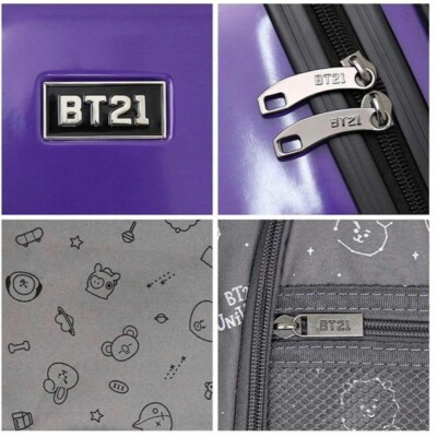 BTS BT21 COKKY Travel Bag Carrycase Suitcase 24inch With Hard