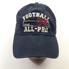 All Pro Football Hat Cap Size 8-14 Strapback Blue Adjustable Embroidered Youth