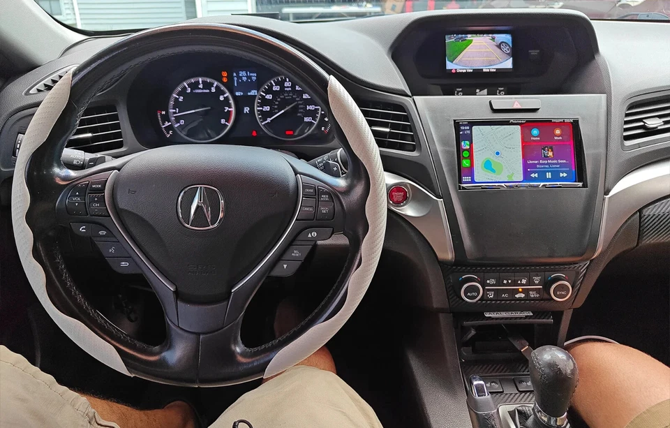 Kit de tablero Acura ILX 2013 2014 2015 para estéreo de auto doble Din se adapta a 7" o 10" Foto 2 de 4