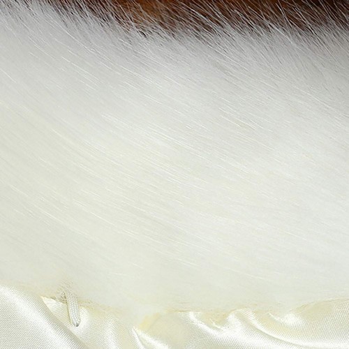 Womens Faux Fur Collar Shawl Winter Warm Fluffy Short Coat Jacket Parka Outwear - Bild 18 von 31