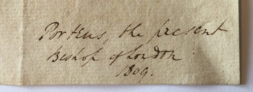 Bishop of London Beilby Porteus Singed Letter Signature Abolitionist 1809 - Picture 2 of 3