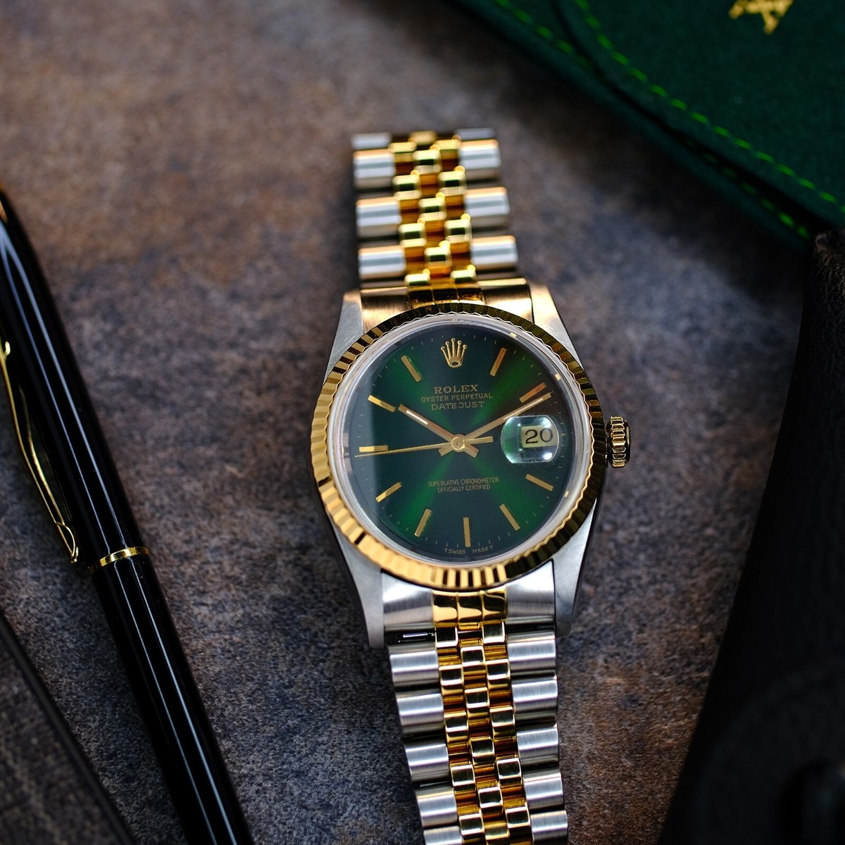 Rolex デイトジャスト ROLEX ロレックス デイトジャスト 10Pダイヤ 16233G シルバー