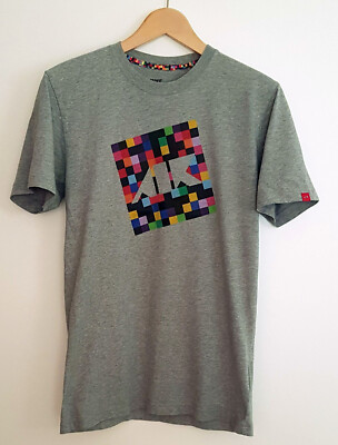 Nike Men Herren Air Pixel T-Shirt Style Trend Gr. M Grau Grey 408314-063 | Neu