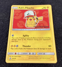 Ash's Pikachu SM109 Sun Moon Pokemon TCG Card Regular 2019 Promo I Choose You on eBay