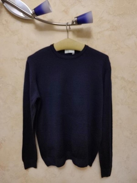 Women Peter Hahn Sweater Navy Wool 38 / M / 46 #C925