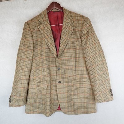 ETRO MILANO Blazer Jacket TWEED WOOL Houndstooth Check Sport Coat 50IT 40US/UK