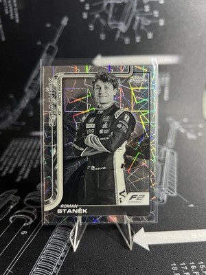 2025 topps chrome formula 1 ROMAN STANEK F2 Laser Refractor Invicta Racing #22