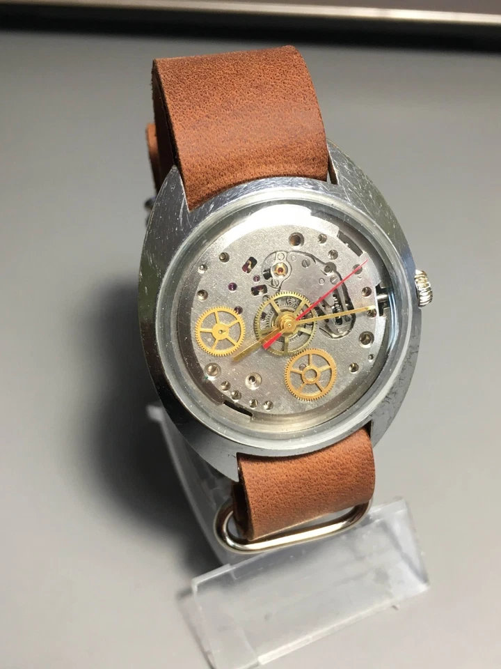 Reloj Pulsera Esqueleto Esclava Mínimo Estilo Steampunk De Colección Foto 2 de 4