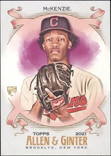 2021 Topps Allen & Ginter Triston McKenzie #283 Rookie Card
