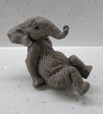 THE HERD Elephant Ornament TEETER #3142 Martha Carey Elefant Figur Marty 1996