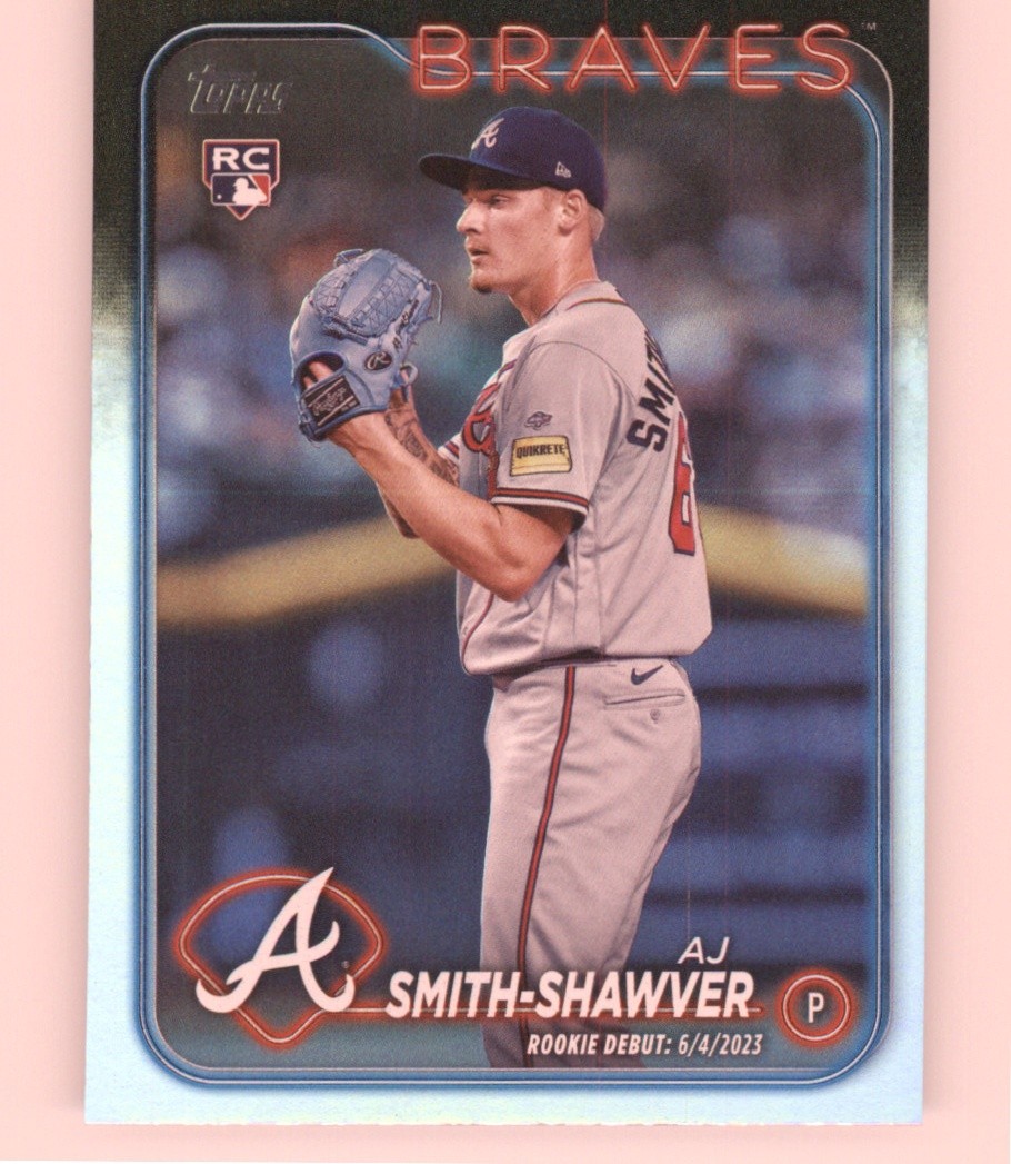 2024 Topps Update #US316 AJ Smith-Shawver Rainbow Foil