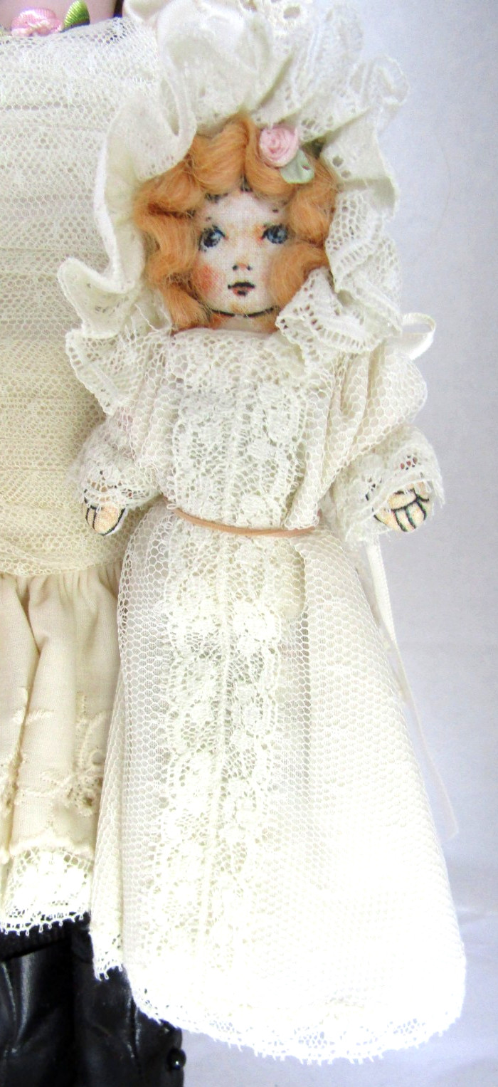 Wendy Lawton 12" Doll ELIZABETH and BABY, #93/500, Playthings Past, MIB 1989