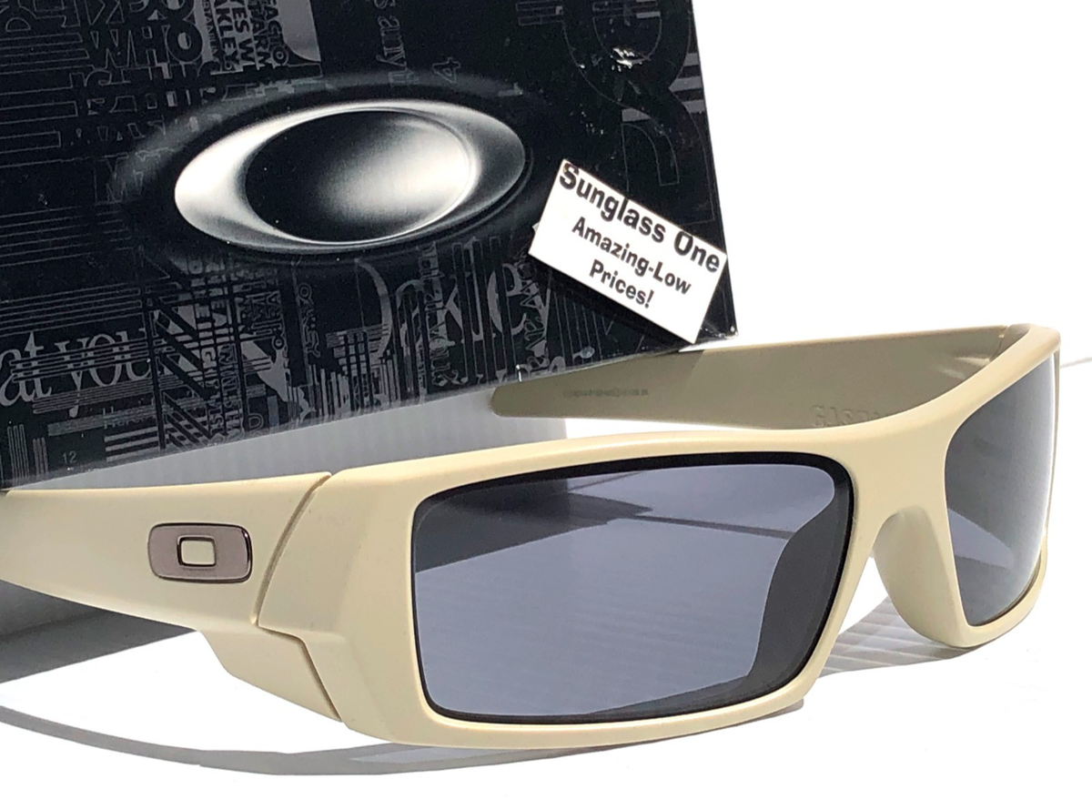 NEW Oakley GASCAN Matte Sand Tan Frame Grey Lens Sunglass 9014-E1