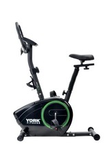 York Fitness Active 110 Upright Exercise Bike with Digital Display Black Used 1