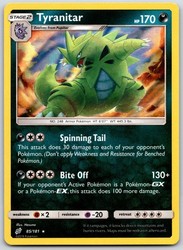 Tyranitar 85/181 Sun & Moon Team Up Holo Rare