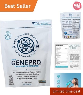 GENEPRO GEN. 3 Unflavored Protein Powder - (3rd Generation, 30 Servings)