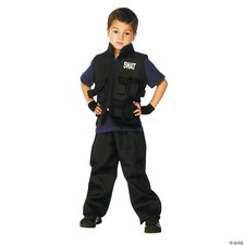 SWAT CHILD SMALL 4-6 - Halloween Costume Cosplay Party Outfit For Kids