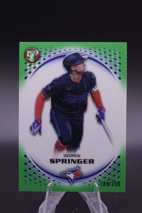 2026 Topps Pristine - George Springer #154 - Green Refractor 149/150 - Blue Jays