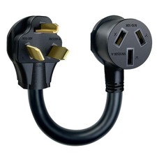 NEMA 10-30P Dryer Male to 10-50R Electrical Stove Female Adapter. 250V 30AMP ...