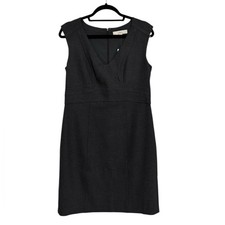 NEW LOFT Sheath Sleeveless Career Dress in Dark Gray - Size 10