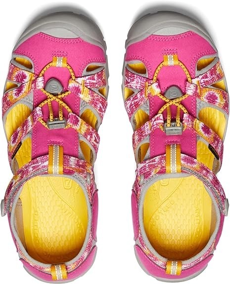 KEEN Seacamp 2 CNX Sandali Punta Chiusa Multi Rosa Giallo Grandi Bambini Ragazze Taglia 1