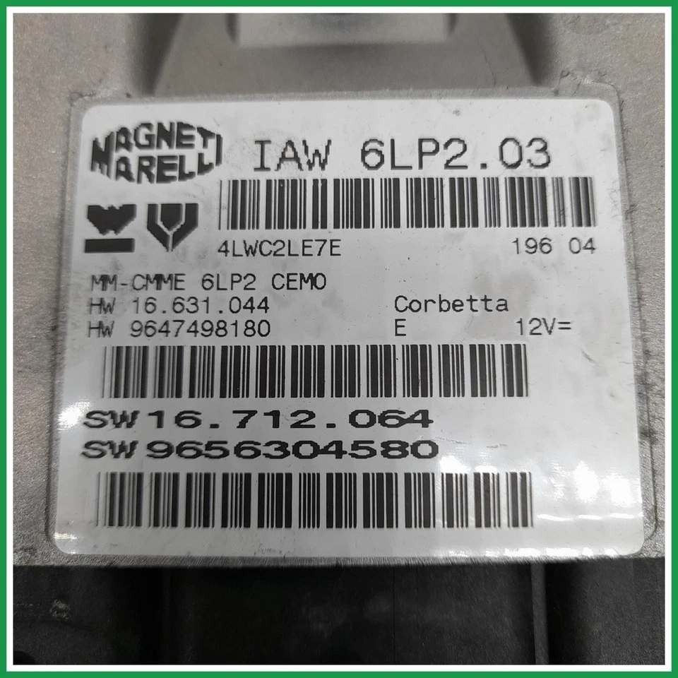 Centralina Iniezione Magneti Marelli IAW6LP2.03 Peugeot 206 SW9656304580 2003 20 - Immagine 3 di 4