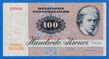 Denmark 100 Kroner 1985 P-52m(2) Thomsen & Billestrup  Circulated Note 6260438