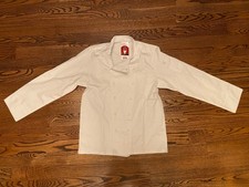 ChefWorks Mens White Executive Chef Jacket 44 Double Breasted Cotton Uniform NWT