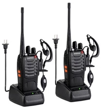 BAOFENG Walkie Talkies BF-888S Two-Way Radios Rechargeable Long Range Earpieces
