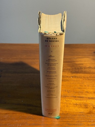 Rare 1960 Gerard De Nerval Oeuvres Volume 1 Gallimard NRF Book DJ - Picture 12 of 17