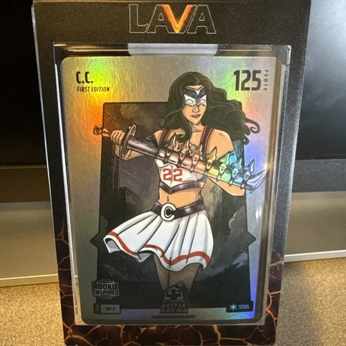 Bo Jackson Battle Arena C.C. ~Caitlin Clark~ Silver Battlefoil SBF-9 ~ROOKIE~