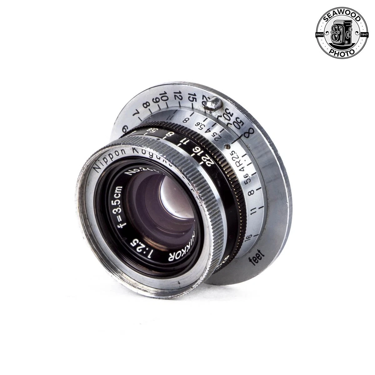 Nikon NIKKOR W Camera Lenses 35mm Focal f/2.5 Maximum Aperture for