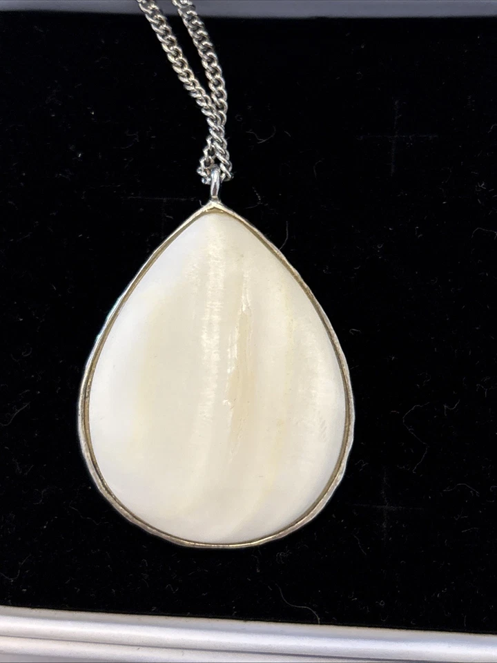 Ожерелье из серебряной проволоки с белым камнем Kenneth Cole Reaction 18 дюймов ADJ. Цепь - Изображение 4 из 4