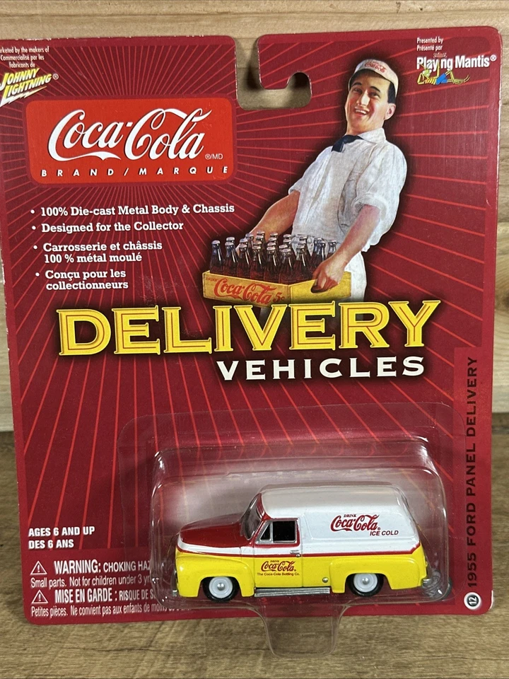 Coca-Cola Johnny Lightning Delivery 1955 Ford Panel Delivery Real Wheels Series - Image 4 of 4