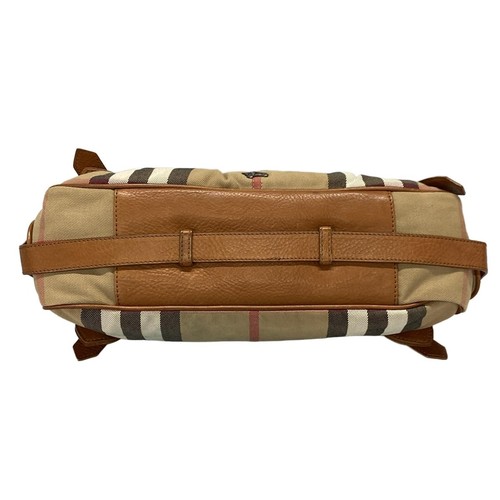 Borsa a tracolla originale BURBERRY PRORSUM beige marrone multi tela pelle - Foto 5 di 20