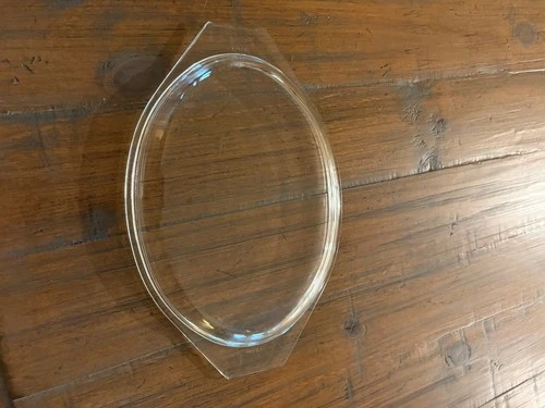Vintage Clear Pyrex Replacement Glass Lid 945C 945 C Oval Dome2