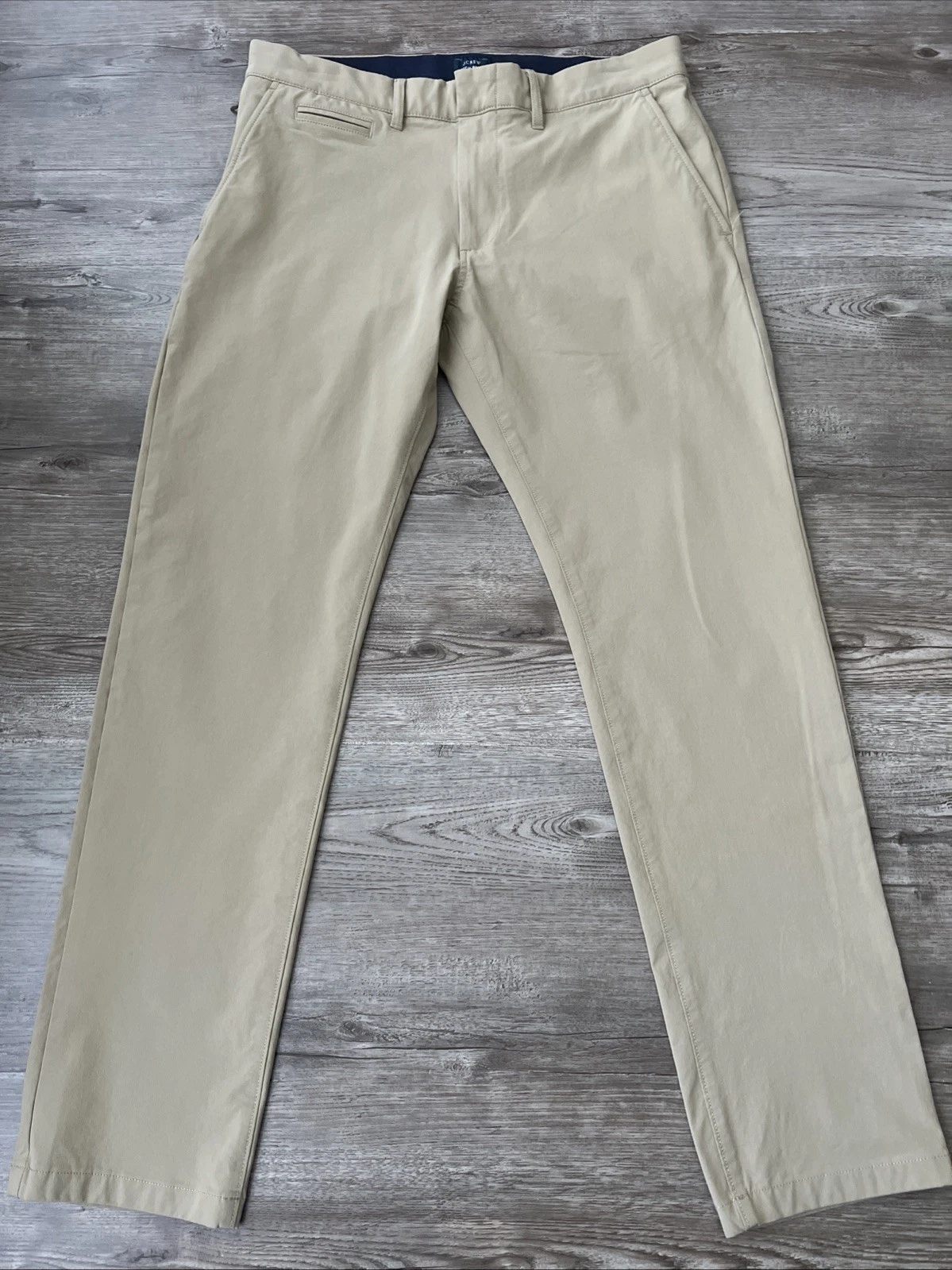 J Crew 484 Slim Fit Midweight Tech Pant Tan Mens Actual 31x29