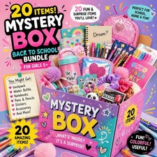 Back To School Mystery Box For Girls Age 5+. ...