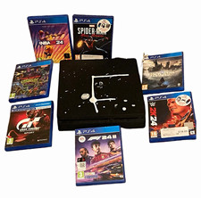 Sony PS4 Slim Console + 7 Games Bundle - No Controller - HDMI & Power Cables