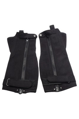 SHAMP Reitstiefel Half Chaps Damen Schwarz Gr. 38 Modern Reißverschluss