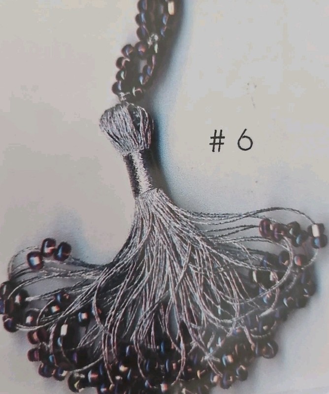 On the Surface BEADED LOOP SCISSOR TASSEL Kit #TK6 Silver for Scissor Fob NIP