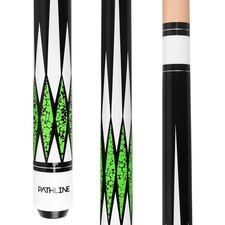 Pool Cue Stick - 58 inch Canadian Maple Billiard Pool Stick 19oz Green