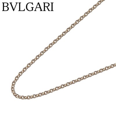 Bvlgari Chain Necklace 18K Yellow Gold 40.5 cm Women Jewelry Authentic #00478
