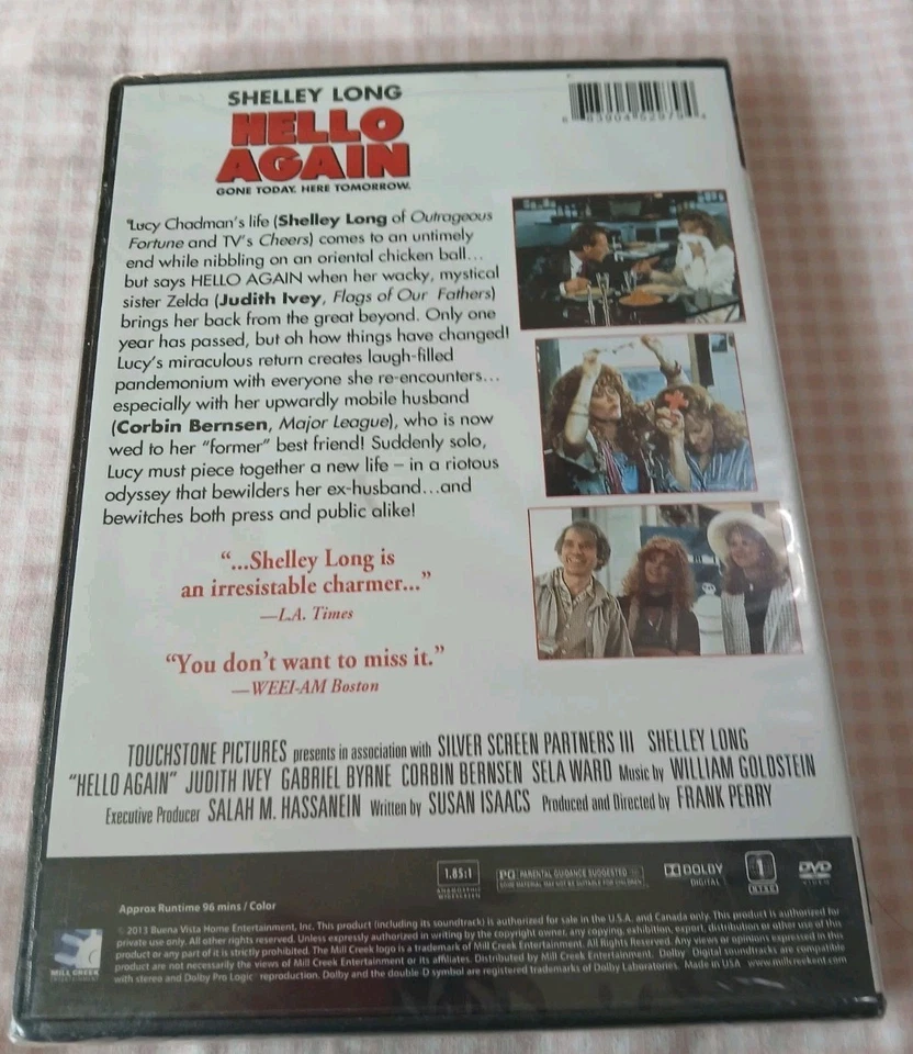 Hello Again DVD Shelley Long NEW Judith Ivey SEALED OOP Mill Creek - Image 2 of 2