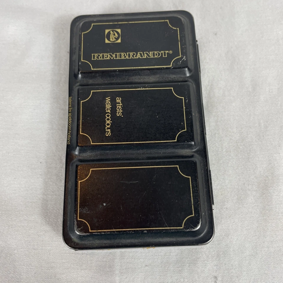 Juego de acuarela de viaje vintage Rembrandt Talen paleta 14 paleta de pintura 1/2 sartenes Foto 4 de 4
